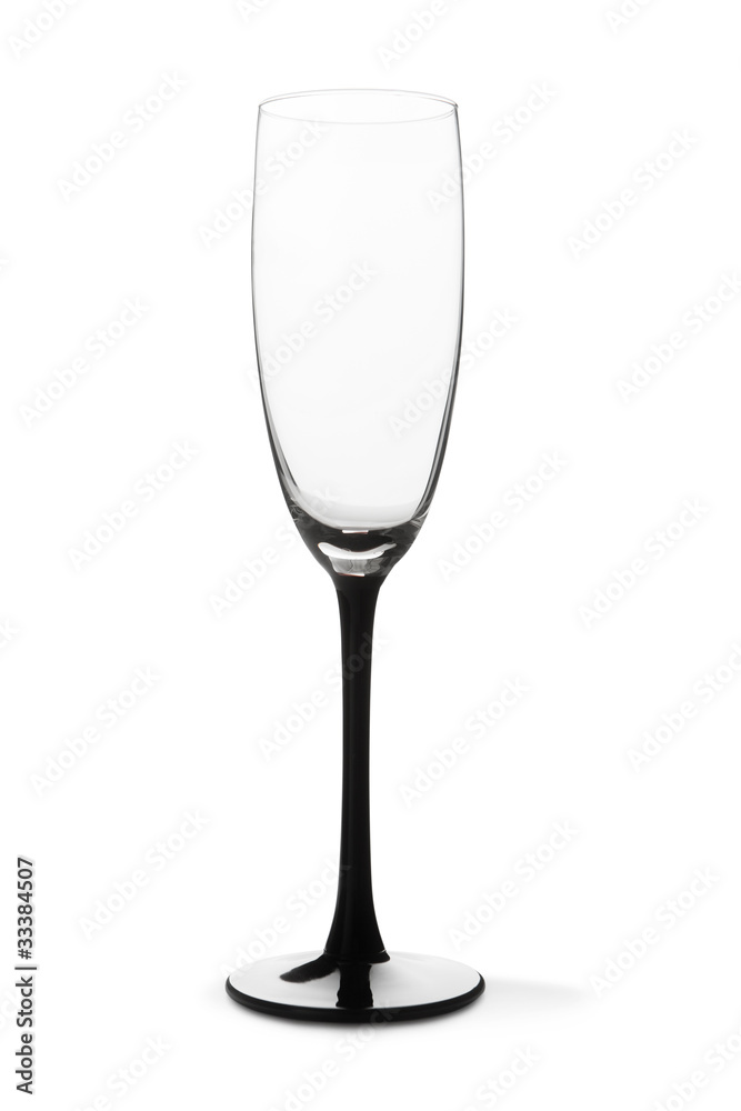 Empty glass champagne