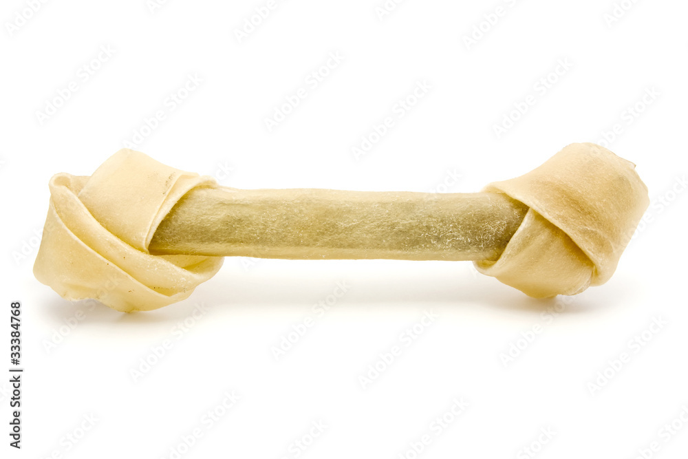Dog bone over white Dog bone over white