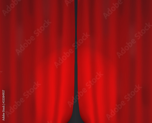 closed curtain