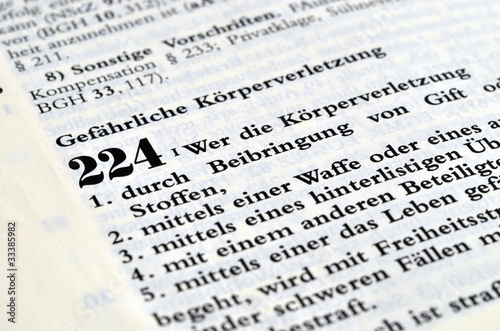 Gefährliche Körperverletzung im Strafgesetzbuch