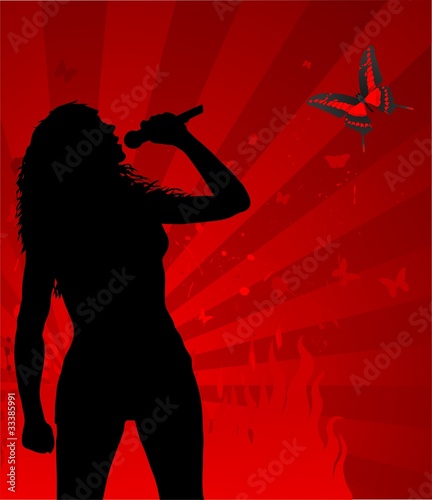 Hot woman singer