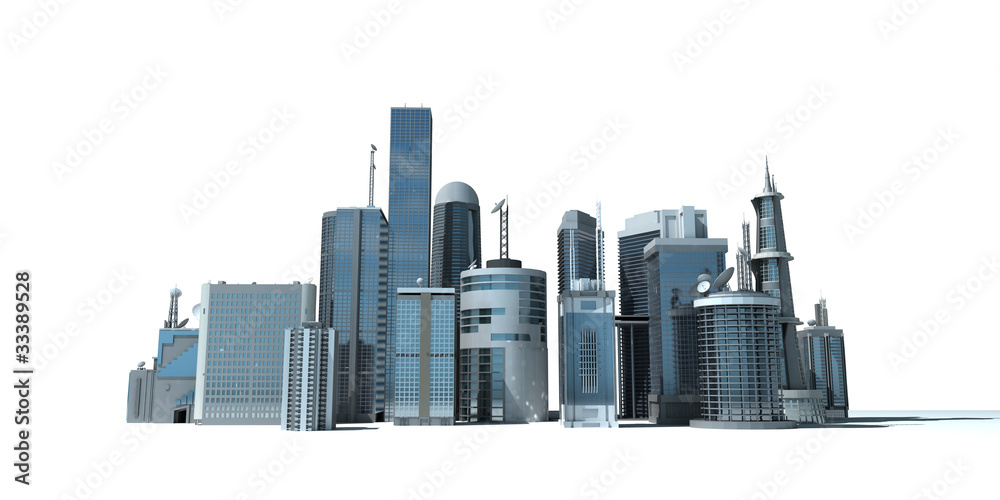 3d rendered illustration of a modern city 3d rendered illustration of a modern city