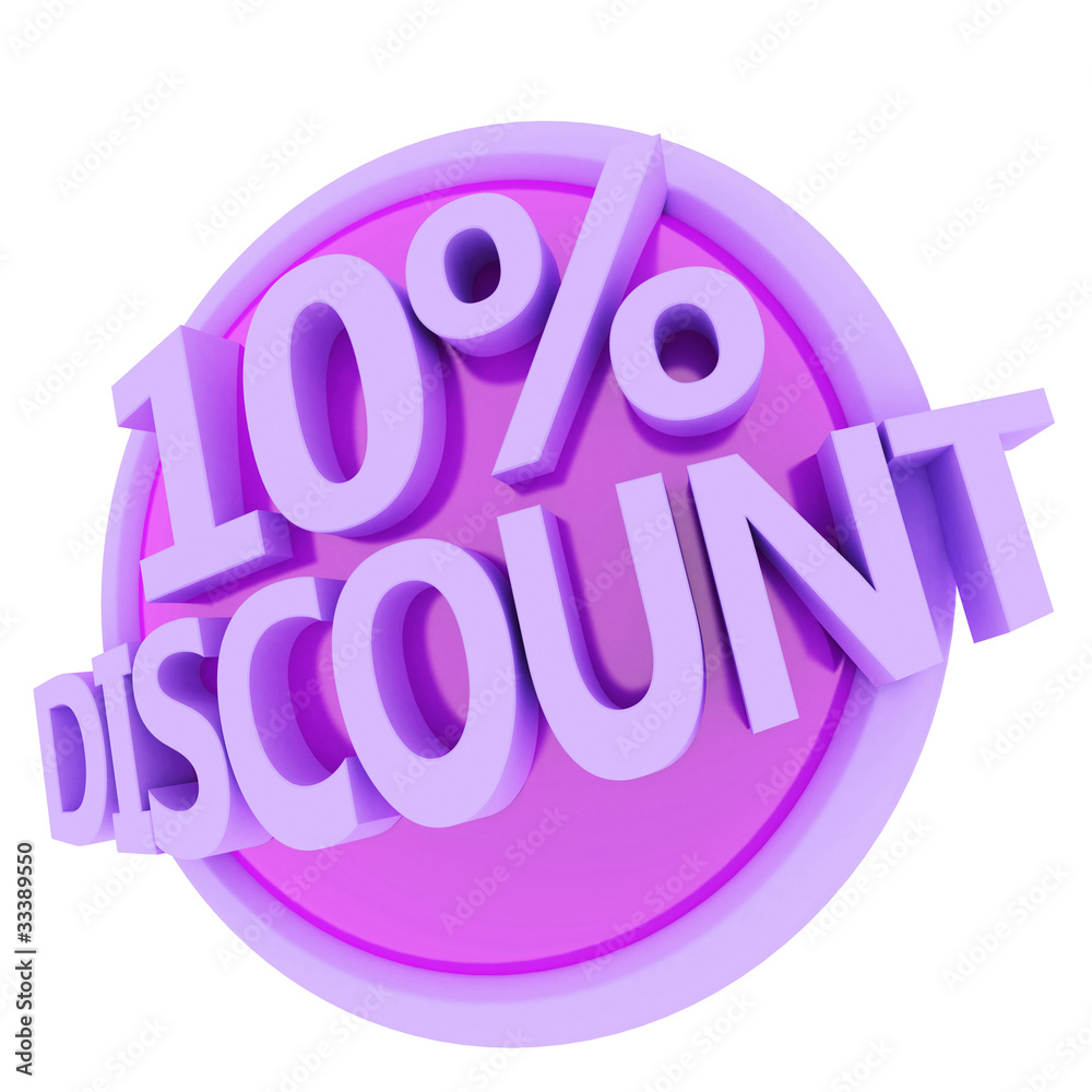 3d rendered, green 10 percent discount button 3d rendered, green 10 percent discount button