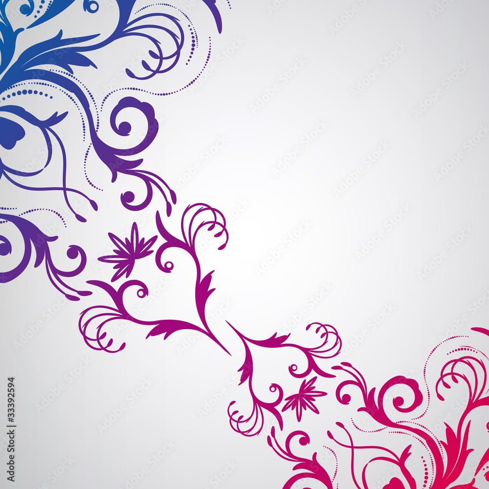 Abstract floral background with oriental flowers. Abstract floral background with oriental flowers.