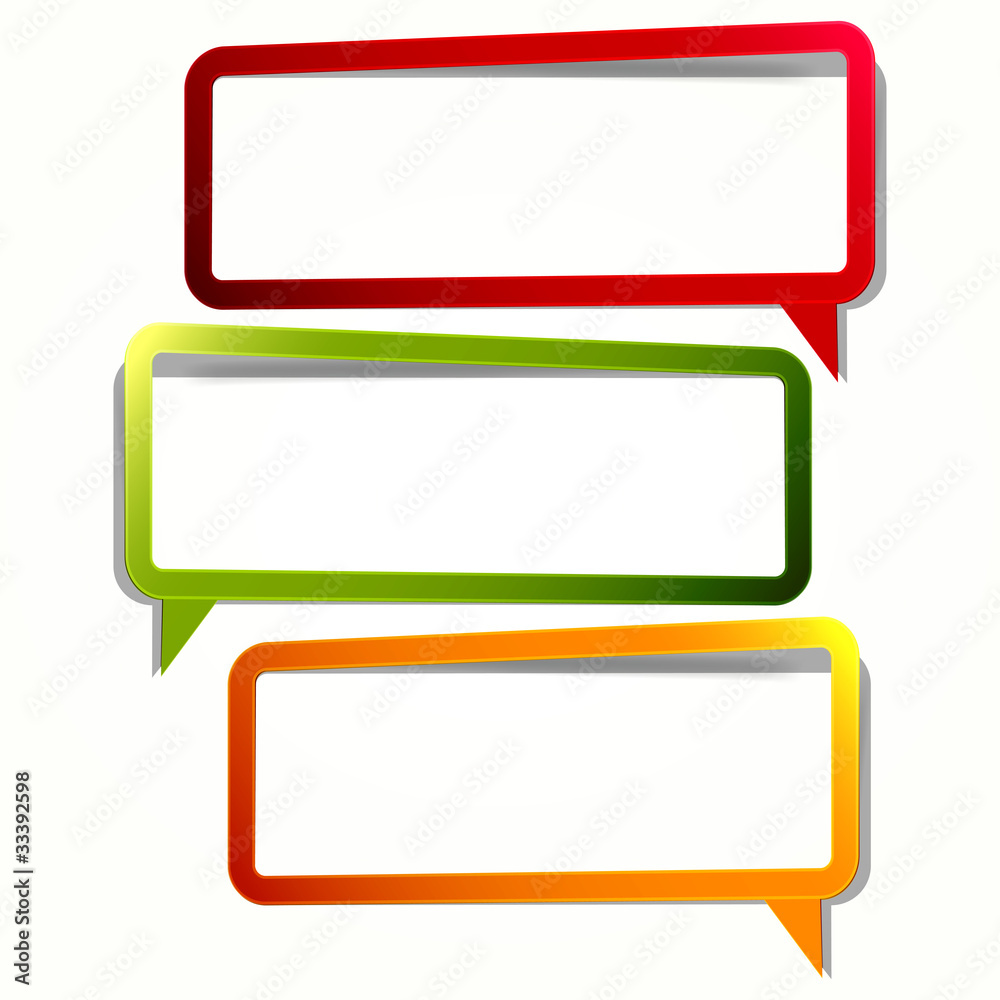 Long stickers in the form of an empty frame for your text. Long stickers in the form of an empty frame for your text.