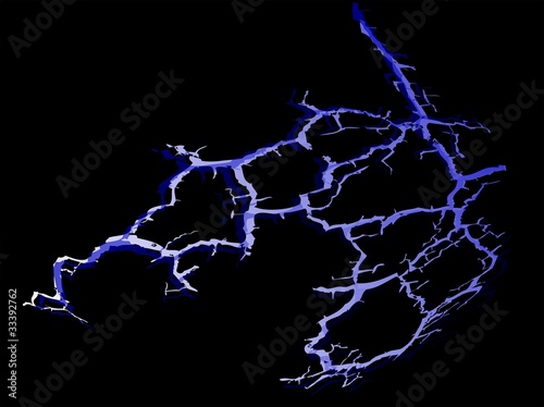 3D Gewitter Blitz
