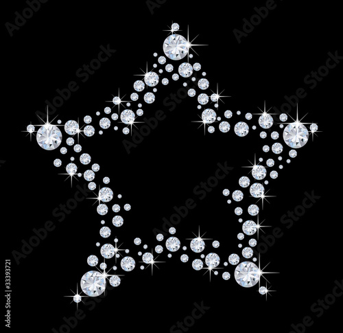 Stern aus Diamanten photo