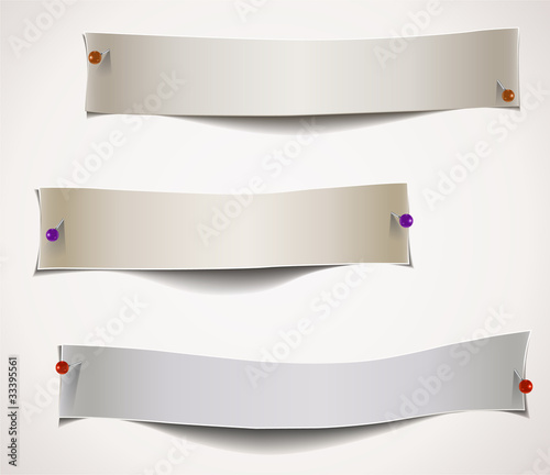 paper tags with pins
