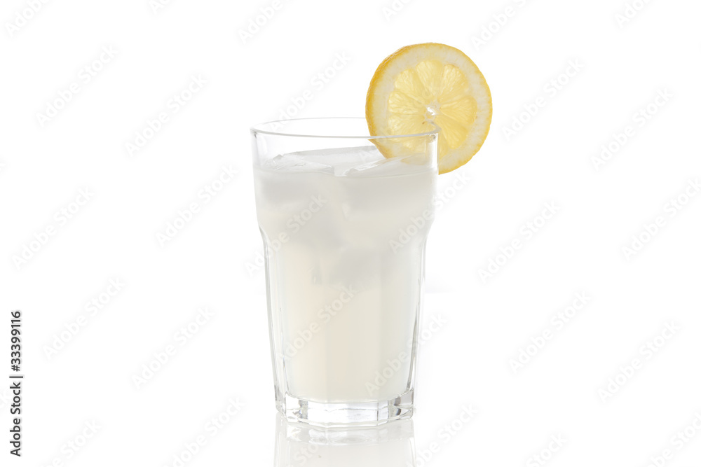 An ice cold lemonade