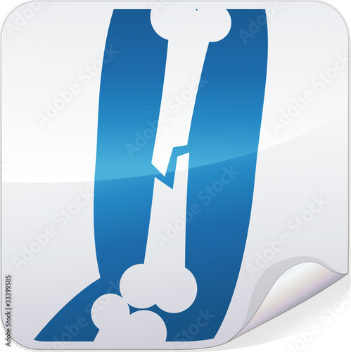 Sticker fracture de l'os