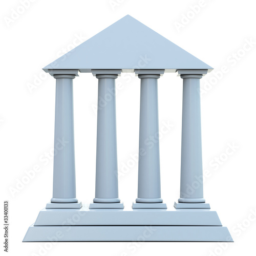 Ancient building with 4 columns
