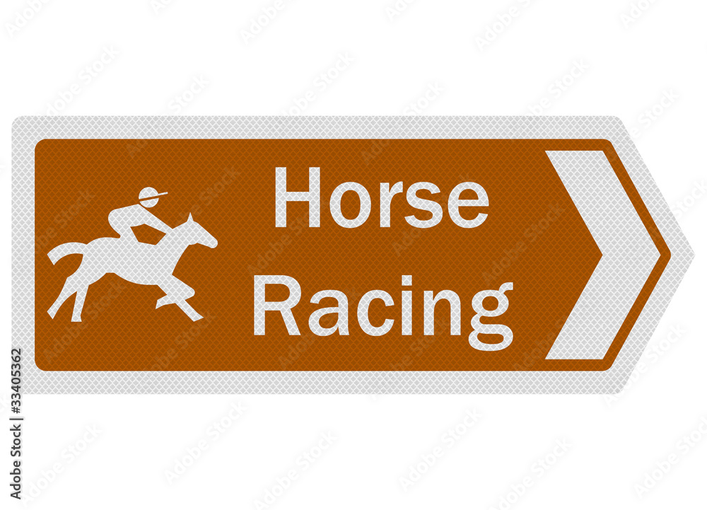 Tourist Information Series: Horse Racing, isolated Tourist Information Series: Horse Racing, isolated
