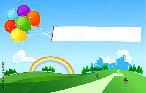 Banner e palloncini - Balloons and banner