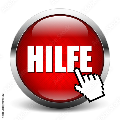 roter HILFE button photo