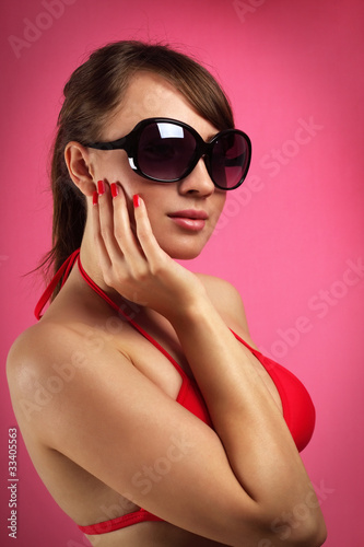 Young woman in sunglasses