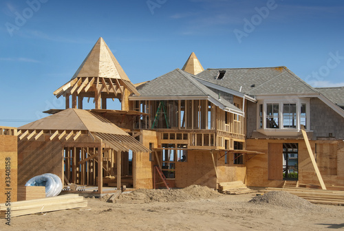 Fotografija Home addition under construction