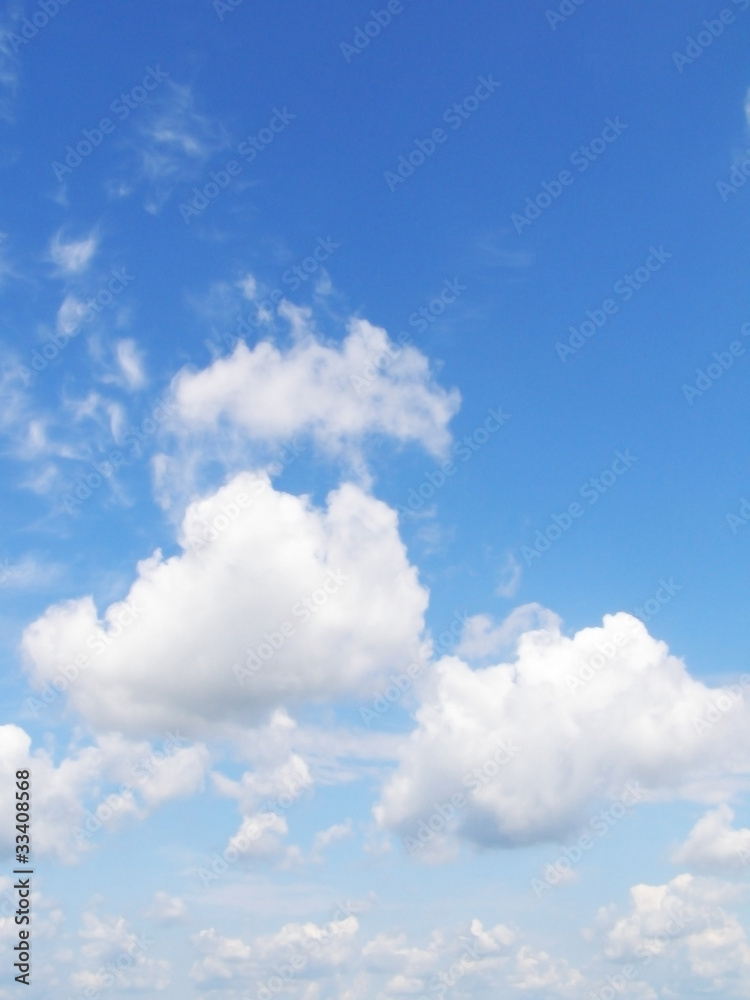 blue sky and white clouds 2