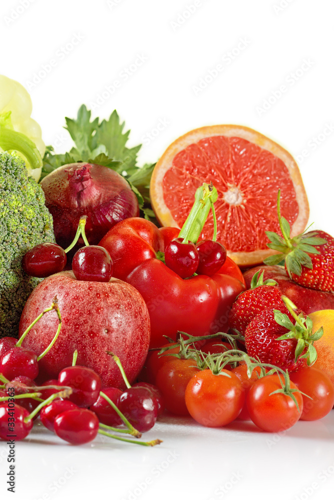 Summer fruits and vegetables Summer fruits and vegetables