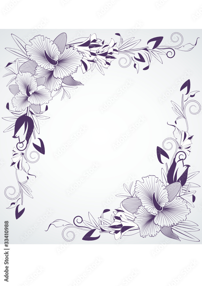 Flowers on background