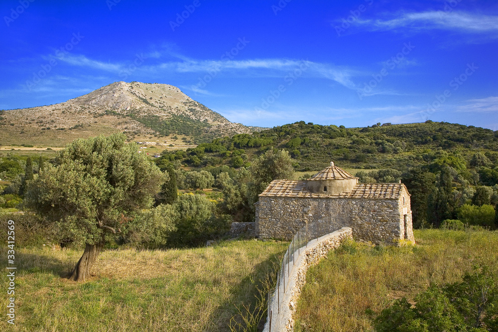 Fototapeta premium grèce,cyclades,naxos : église byzantine
