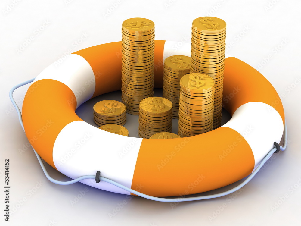 Fotografie concept of insurance of monetary contributions