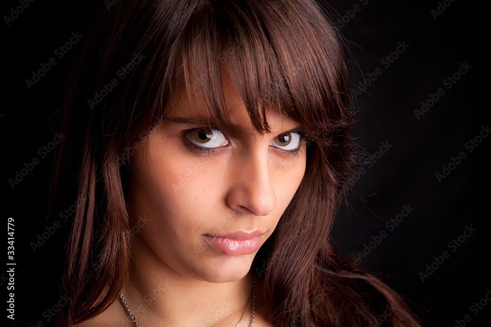 Fototapeta premium Young and beautiful woman portrait