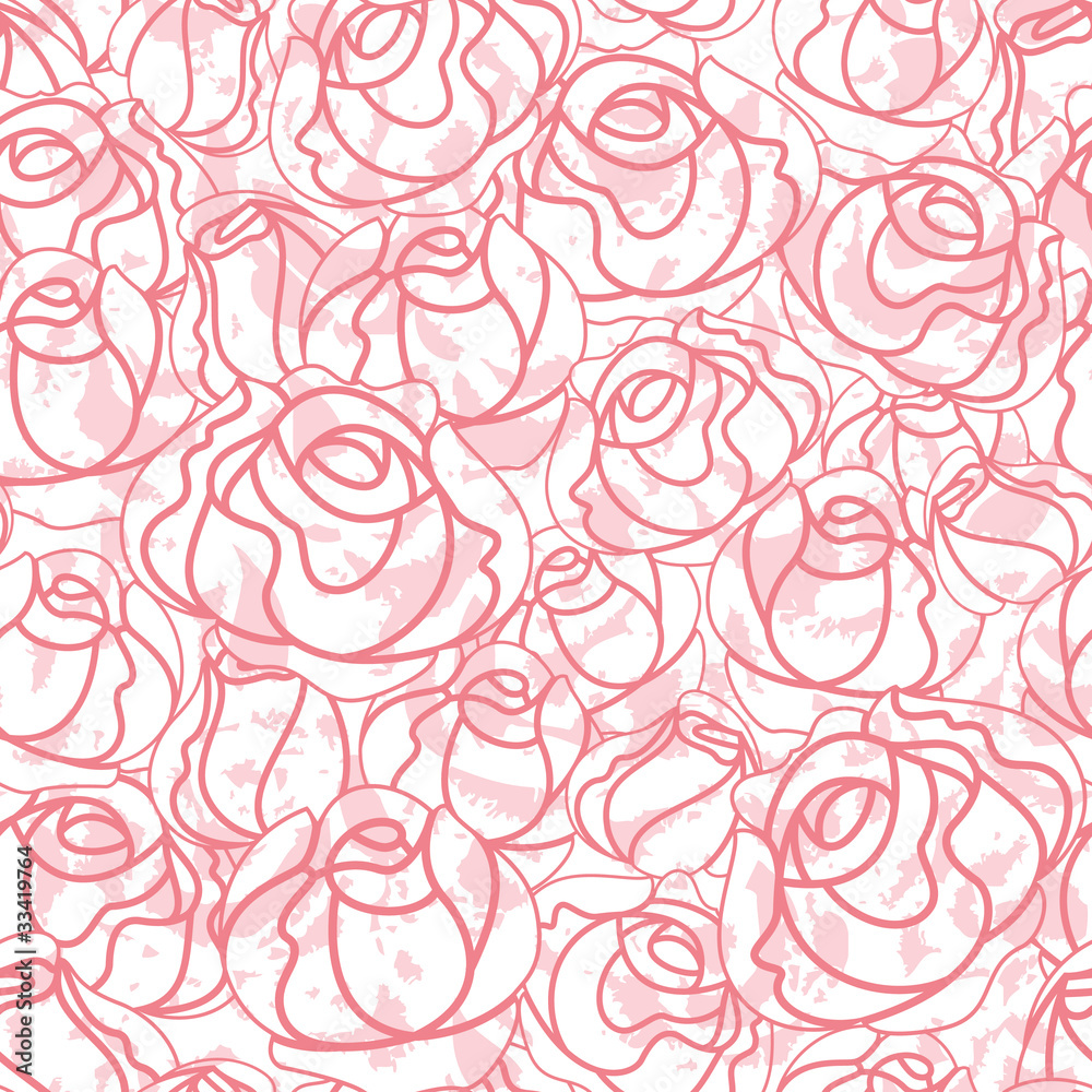 Seamless roses pattern, backdrop