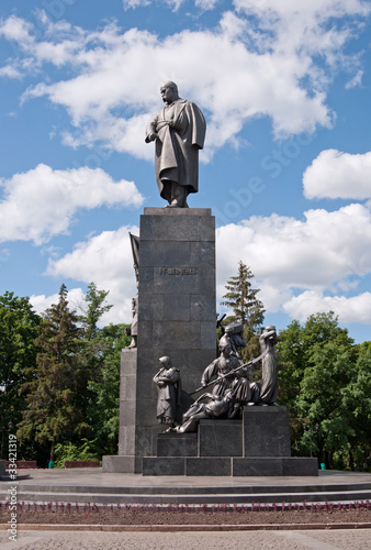 Monument to Taras Shevchenko in Kharkov, Ukraine photo