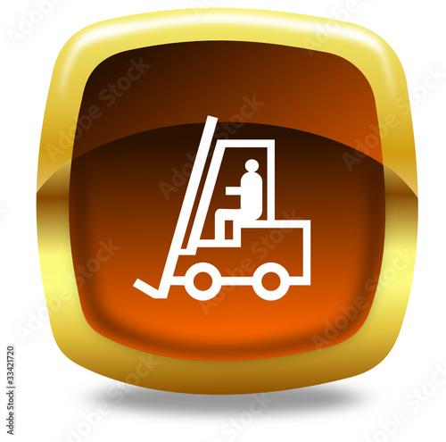 Forklift truck button