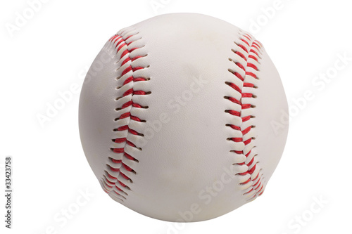 isolated baseball on white background
