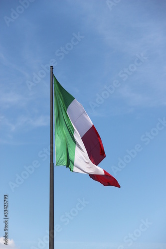 Drapeau Italien au vent