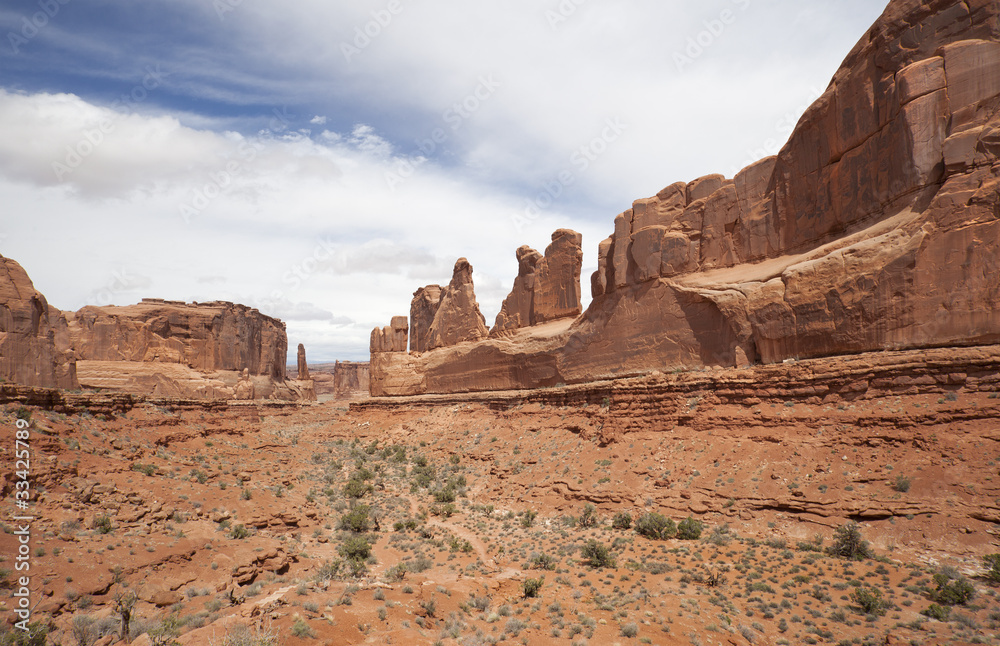 arches national park desert rock  vista moab utah usa