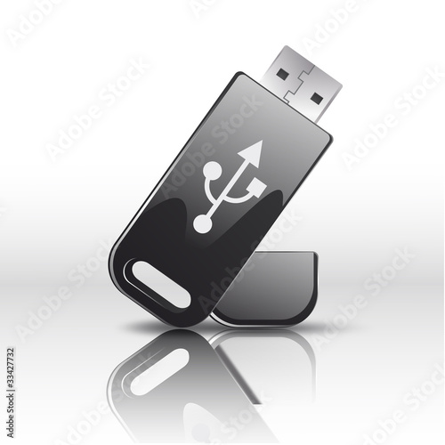 vecteur, clé usb