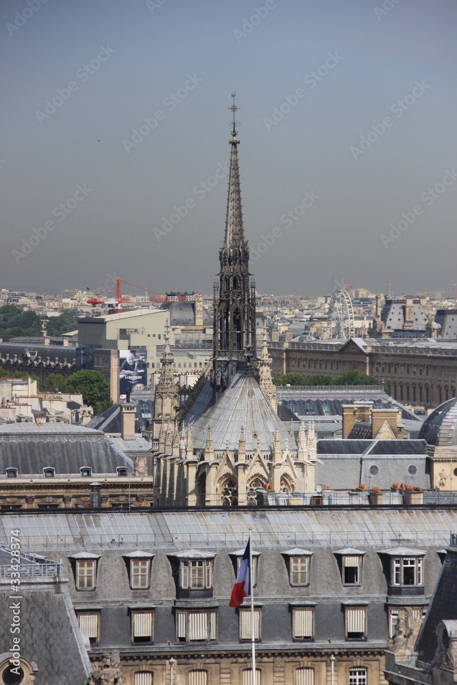 La Sainte Chapelle vue de Notre Dame