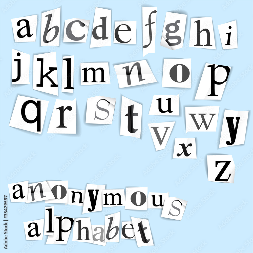 Anonymous alphabet