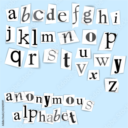 Anonymous alphabet