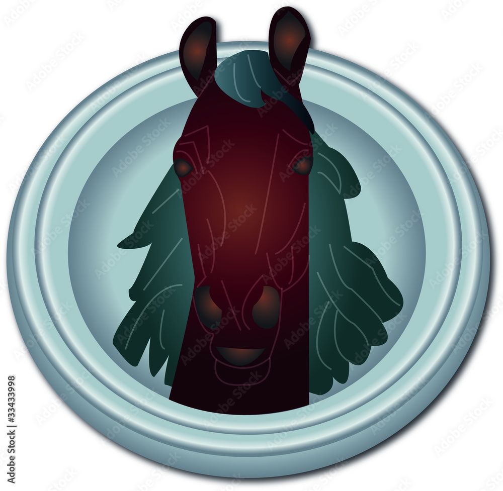 Illustration Pferdekopf