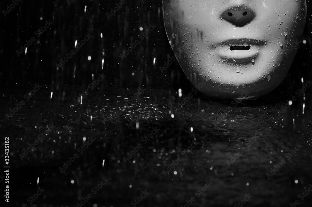 Mask and rain Mask and rain