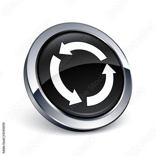 icône bouton internet recyclage