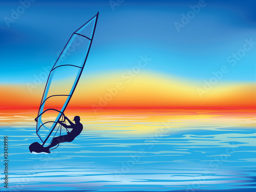 windsurfing vector