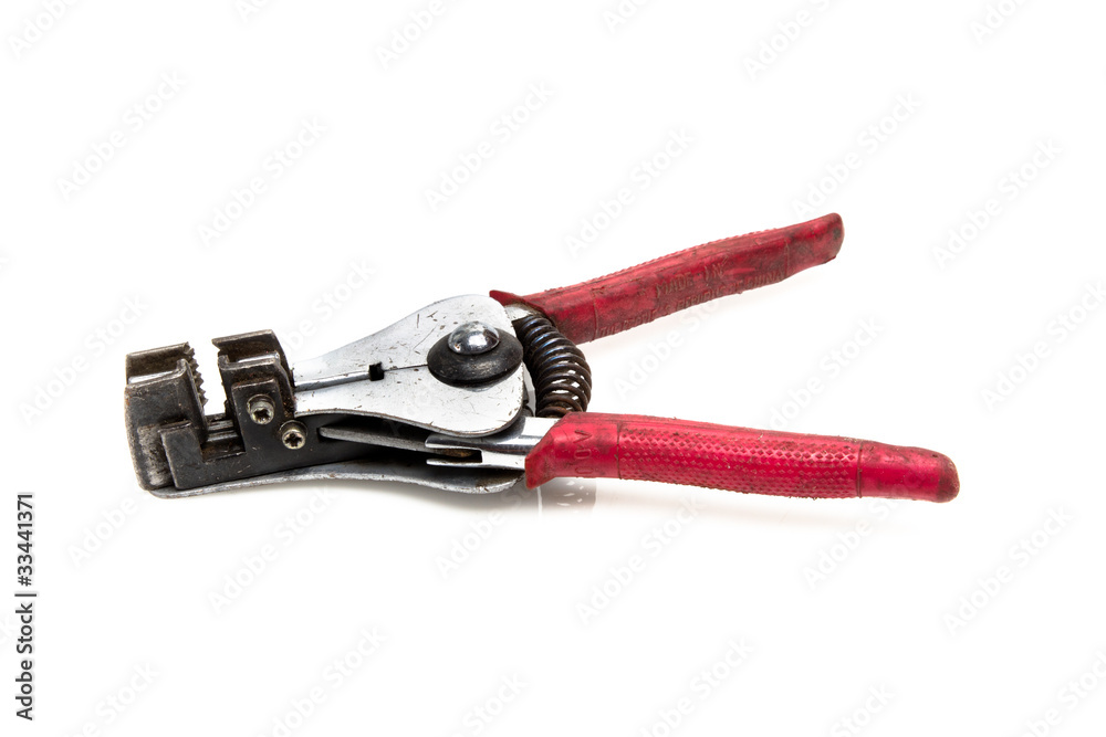 automatic Wire stripper on white background automatic Wire stripper on white background