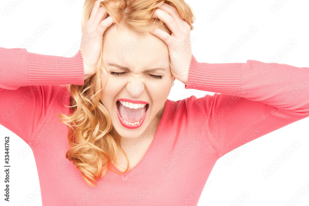 Fototapeta premium unhappy woman