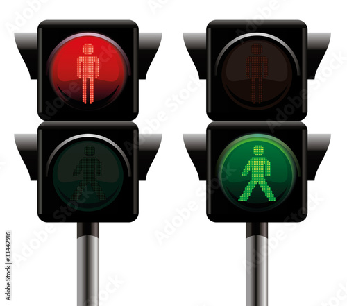 Traffic lights.