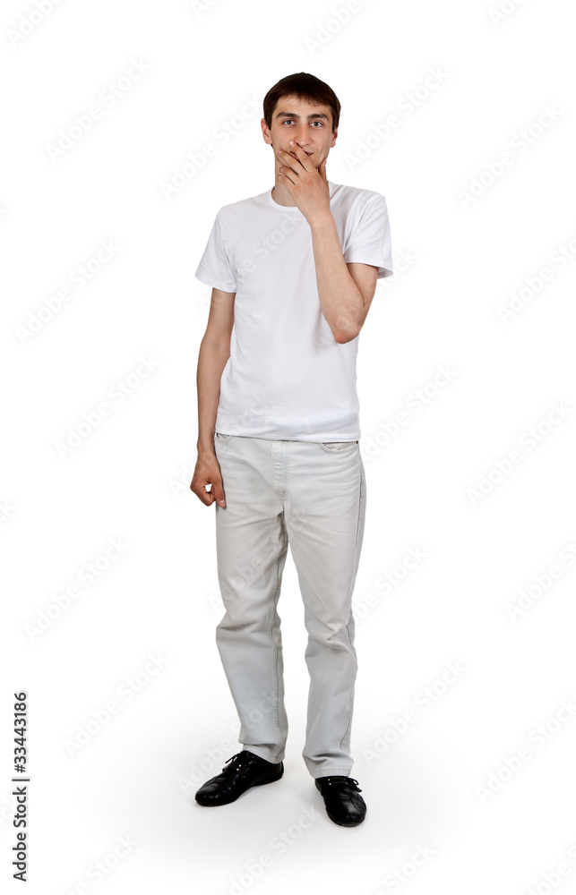 Fototapeta premium man in bright clothing