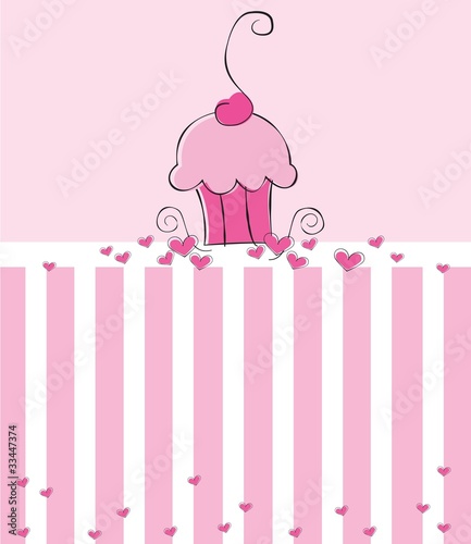 Pink Cupcake Invite