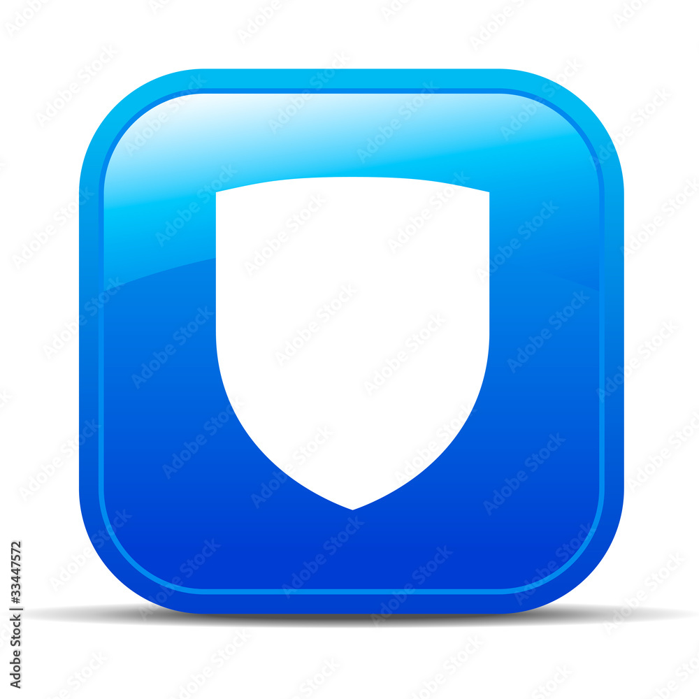 Shield Secure Internet button Icon Shield Secure Internet button Icon