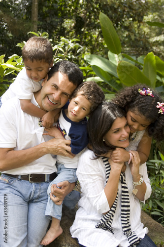 Beautiful family enjoying together