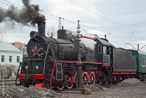 Er series steam locomotive on the move