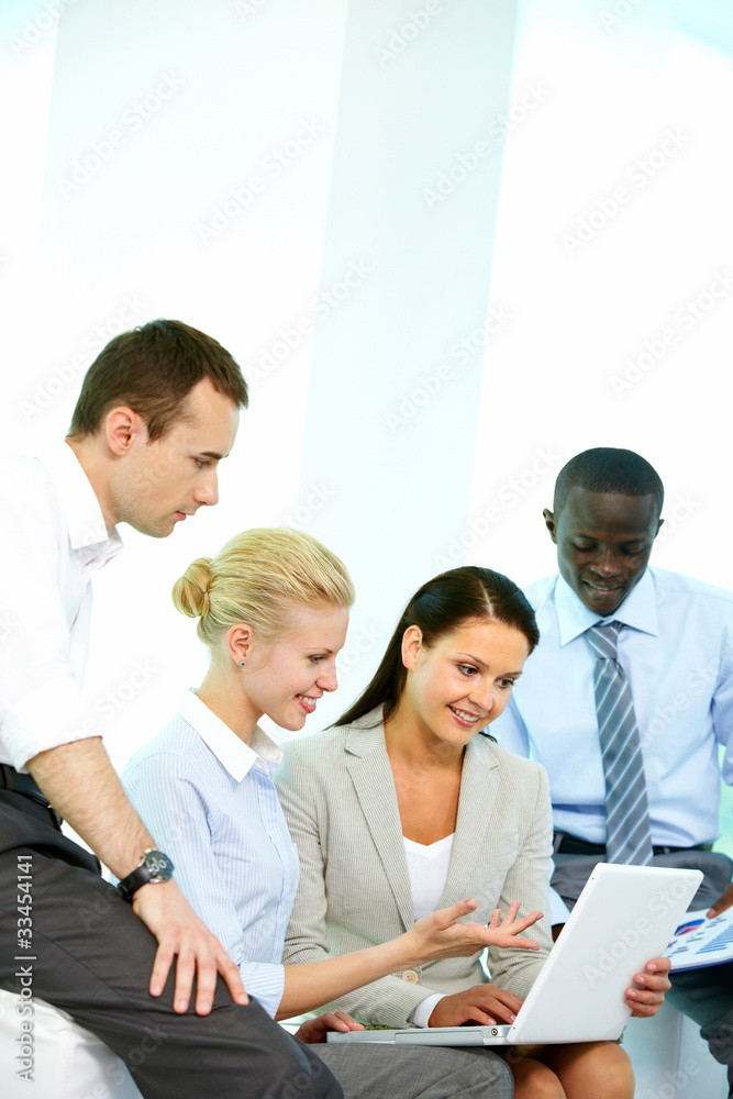 Discussing project Discussing project
