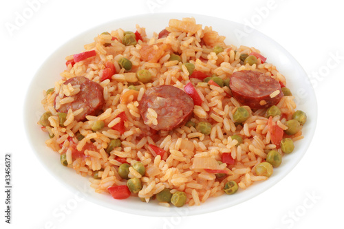 fried rice with sausage